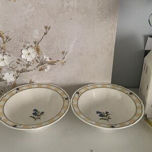 Set of 2 Homecraft by Noritake Ireland 9212 Summer serving‎ bowl